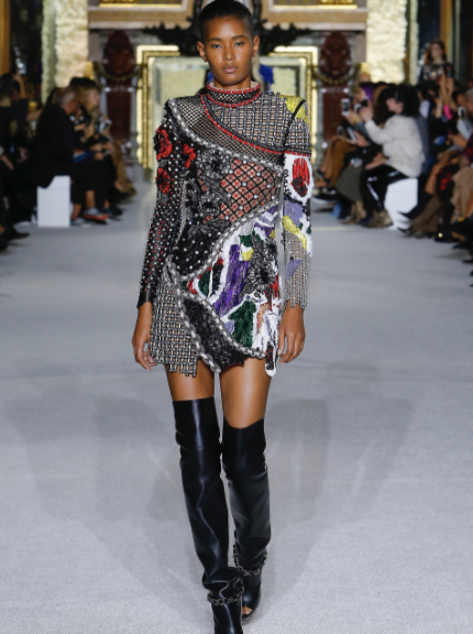 All Of Our Favorite Black Models Hit The Runway At Balmain’s Spring 2018 Show
